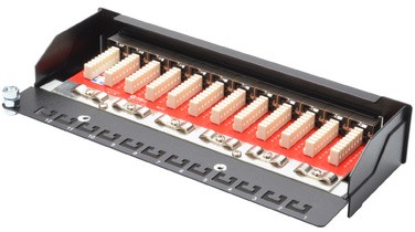 DIGITUS Desktop Patch Panel Kat.6A, Klasse EA, 12 x RJ45