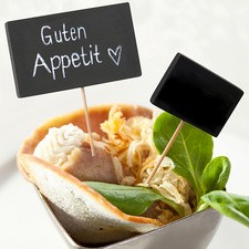 PAPSTAR Fingerfood-Spieße "Blackboard", Länge: 90 mm