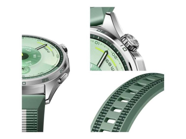 HUAWEI Watch GT 6 - 46 mm - Edelstahl - intelligente Uhr mit Riemen 55020FTV