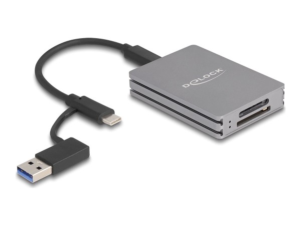 DELOCK Delock USB Type-C Card Reader für SD und CFexpress Typ A Speicherkarten