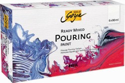 KREUL SOLO GOYA Pouring-Set "Ready Mixed", 6 x 80 ml