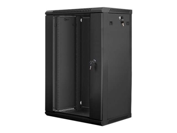 LANBERG Wand- Rack 19 " 18U 600X450mm Schwarz (WF01-6418-10B) WF01-6418-10B