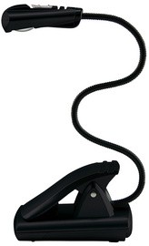 WEDO LED-Leselampe mit Clip, mobil, 1 LED, schwarz