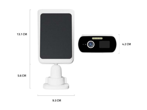 HOMBLI smarte Solar outdoor 2K-Kamera weiß HBZC-0109