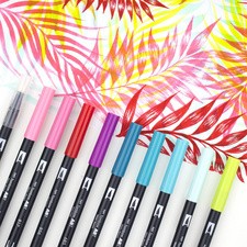 Tombow Doppelfasermaler "ABT DUAL BRUSH PEN", Grautöne