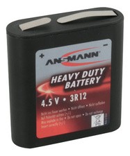 ANSMANN Zink-Kohle Flach-Batterie, 3R12, 4.5 Volt