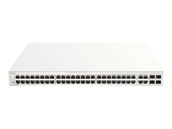 D-LINK Nuclias Cloud Managed 52-Port Layer2 PoE+ Gigabit Switch DBS-2000-52MP