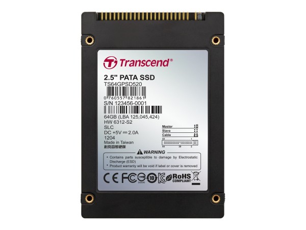 TRANSCEND SSD 64GB TRANSCEND PSD520 - Solid-State-Disk - 64