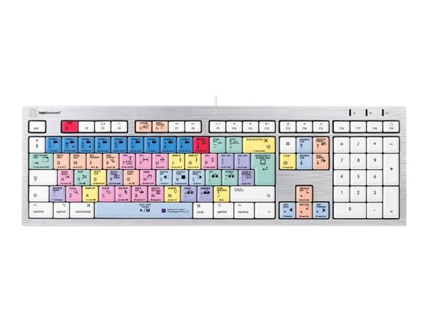 LOGIC-KEYBOARD LOGIC-KEYBOARD LKB-PPROCC-CWMU-UK Tastatur USB QWERTY Englisch Weiß