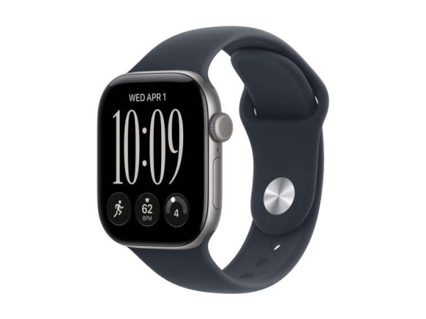 APPLE Watch S12 Aluminium Cellular 42mm Space Grau (Sportarmband navyblau) MJFY4ZR/A