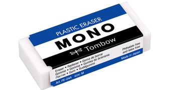 Tombow Kunststoff-Radierer "MONO M", weiß