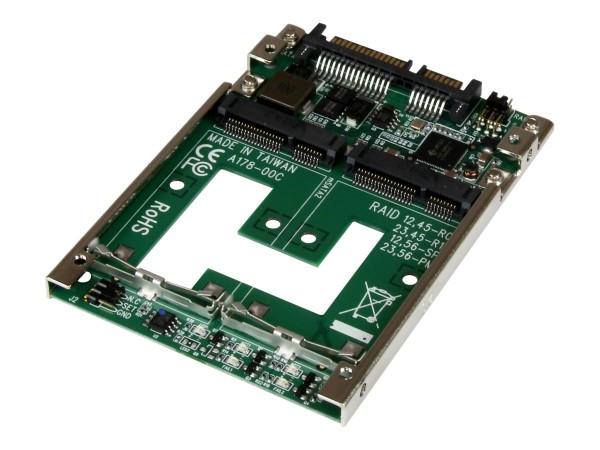 STARTECH.COM STARTECH.COM Dual mSATA SSD auf 2,5 Zoll SATA Raid Adapter / Konverter