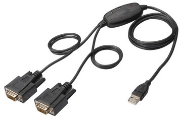 DIGITUS USB 2.0 - 2 x RS232 Adapterkabel, 1 MBit/Sek.