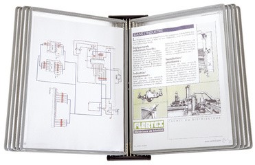 tarifold Wandsichttafelsystem BLACKLINE METALLISCH, DIN A4