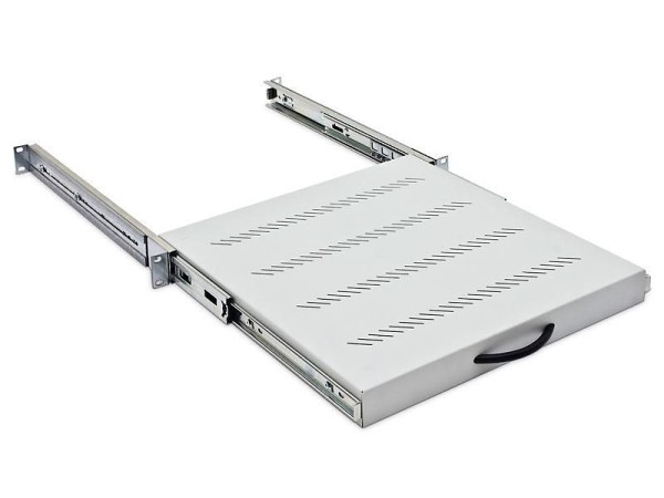 TRITON TRITON 19" Geräteboden 550mm - 1HE in Lichtgrau RAL7035 ausziehbar Tragkraft 30kg