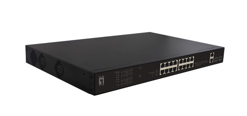 LEVELONE LEVELONE Switch 20x FE FGP-2031 2xGE 2xGSFP 270W 802.3 PoE