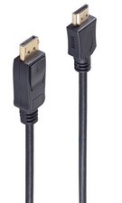 shiverpeaks BASIC-S Displayport - HDMI Kabel, 3,0 m