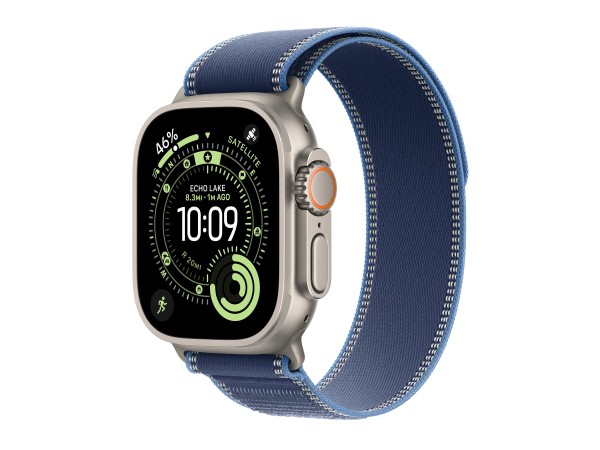 APPLE Watch Ultra 3 Titanium Cellular 49mm Natur (Trail Loop blau/hellblau) MEWU4QF/A