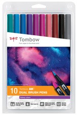 Tombow Doppelfasermaler "DUAL BRUSH PEN ABT", 10er Galaxy