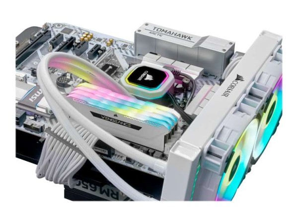 CORSAIR Vengeance PRO SL Weiß 32GB Kit (4x8GB) CMH32GX4M4E3200C16W