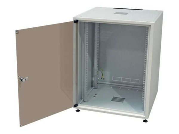 EFB ELEKTRONIK Netzwerkschrank OFFICE 15HE, 600x600 mm, RAL7035 OFF-1566GR.V1RW
