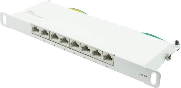 GOOD CONNECTIONS Patchpanel 10"Cat. 6A 8-P 0,5HE reinweiß GC-N0131