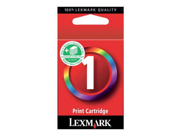 LEXMARK Cartridge No. 1 Farbe (Cyan, Magenta, Gelb) Tintenpatrone 18CX781E