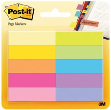 Post-it Pagemarker aus Papier, 12,7x44,4 mm, farbig sortiert