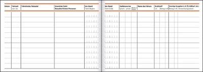 sigel Formularbuch "Fahrtenbuch", 2 + 1 Aktion, A6 quer