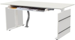 kerkmann Sitz-Steh-Schreibtisch Move 3, (B)2.000 mm, weiß