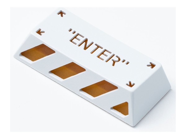 KEYCHRON KEYCHRON Enter Aluminum Alloy Artisan Keycap (weiß/orange)