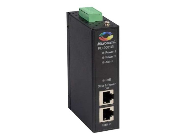 MICROSEMI Industrial 1p 30W PoE Midspan dual DC PD-9001GI/DC