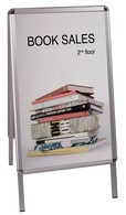 Bi-Office Plakatständer, Aluminiumrahmen, 461 x 884 mm