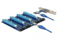 DELOCK DELOCK Riser Karte PCI Express x1 > 4x x16 mit 60c