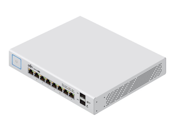 UBIQUITI NETWORKS Ubiquiti UniFi Switch 8, 150W, 8 Gigabit RJ45 Ports, 2 SFP