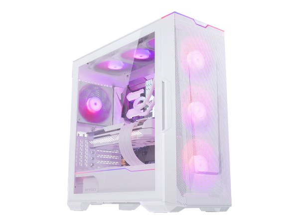 PHANTEKS PHANTEKS Eclipse G500A D-RGB Midi-Tower, Tempered Glass - matt weiß