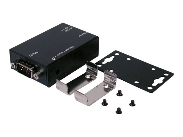 EXSYS EXSYS Ethernet zu 1 x RS-232 Ports in einem Metallgehäuse mit Din-Rail Kit, Virtual Com Software