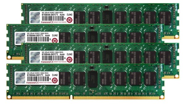 TRANSCEND 32GB Kit (4x8GB) PC3-14900 TRANSCEND JetMemory