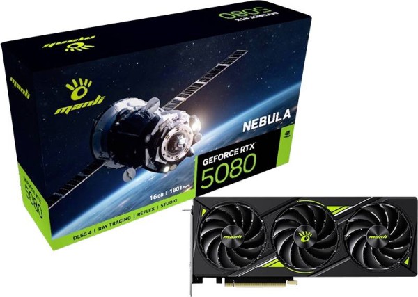 MANLI MANLI VGA Man GeForce RTX 5080 Stellar OC 16GB