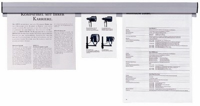 FRANKEN Papierklemmschiene, selbstklebend, Länge: 580 mm