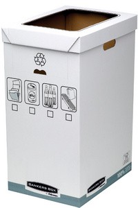 Fellowes BANKERS BOX SYSTEM Recycling-Behälter, weiß