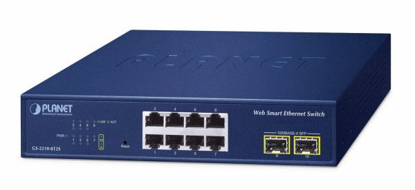 PLANET TECHNOLOGY PLANET TECHNOLOGY 8-Port 10/100/1000T + 2-Port