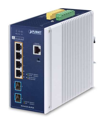 PLANET TECHNOLOGY IP30 DIN-rail Industrial L3 4-Port IGS-6325-4UP2X