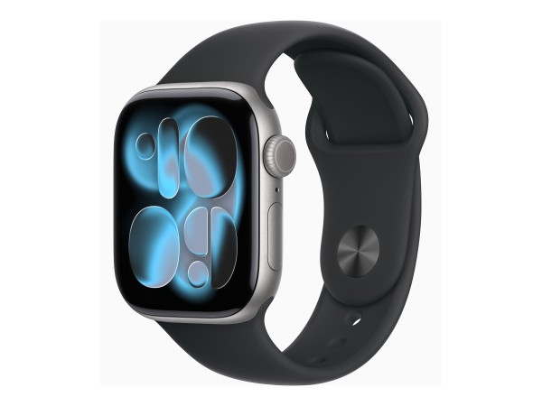 APPLE Watch S11 Aluminium Cellular 42mm Space Grau (Sportarmband schwarz) M MF8C4ZR/A