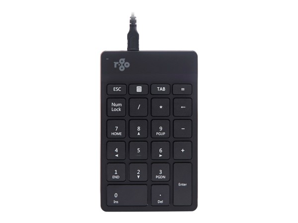 R-GO TOOLS kabelgebundener Nummernblock RGOCONMWDBL