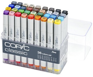 COPIC Marker classic, 36er Basis Set