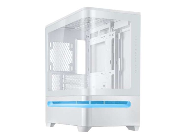 ASUS Prime AP202 mATX Gaming Gehäuse mit Seitenfenster weiß 90DC00P3-B19000