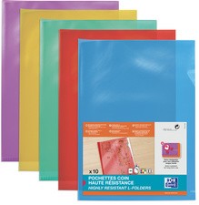 Oxford Sichthüllen, transparent, DIN A4, aus PVC, blau