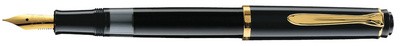 Pelikan Füllhalter M 200, schwarz, Federbreite: F