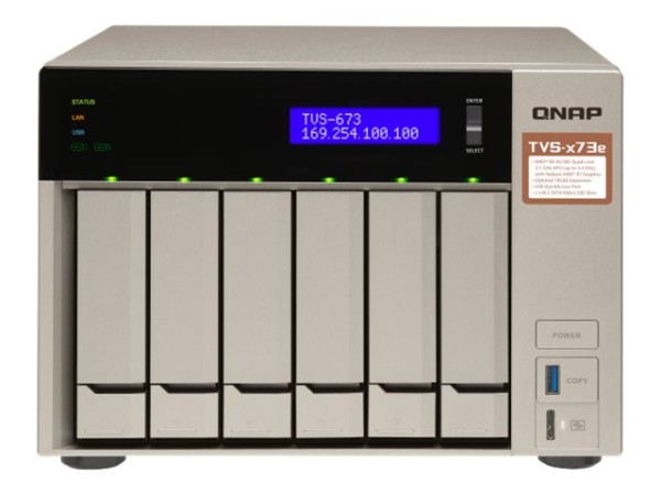 QNAP TVS-673e-8G inkl. QNAP-Service 4.0 TVS-673E-8G